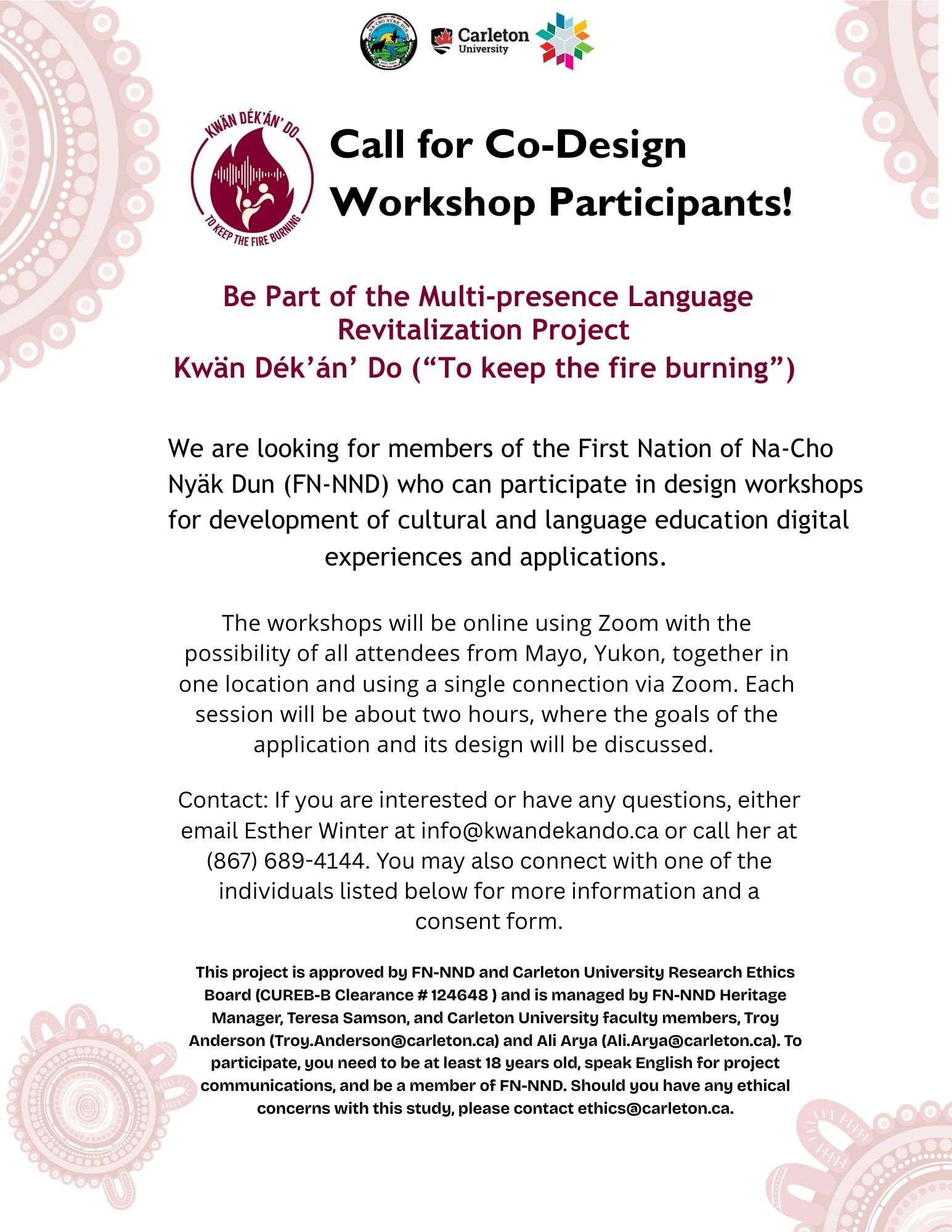 Co-Design Workshop Poster